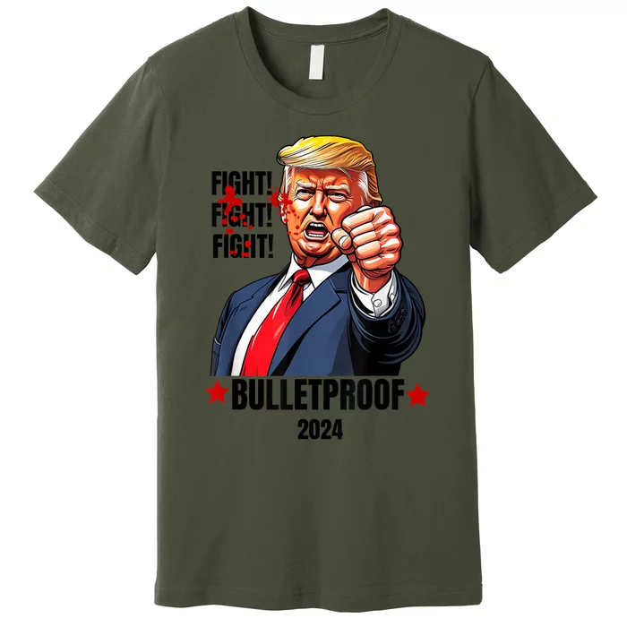 Trump Shot Bulletproof Bloody Ear Bleeding Butler Pa Trump Premium T-Shirt