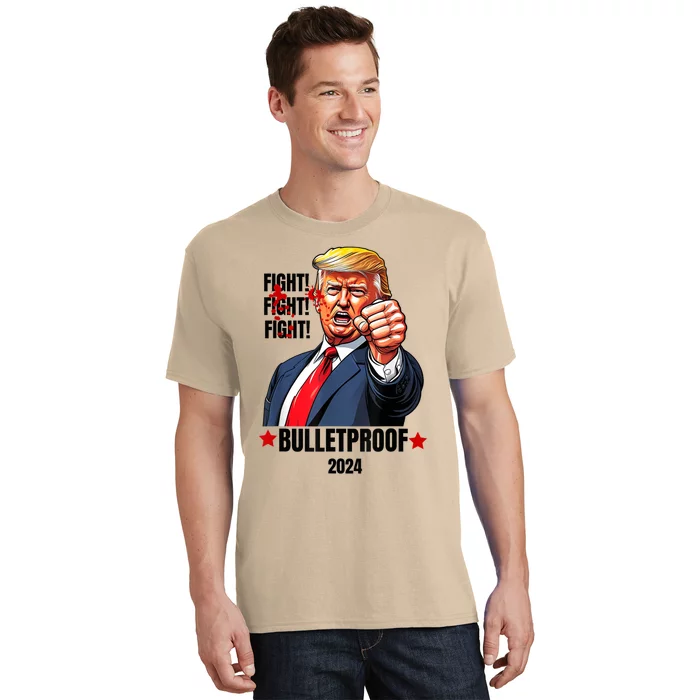 Trump Shot Bulletproof Bloody Ear Bleeding Butler Pa Trump T-Shirt