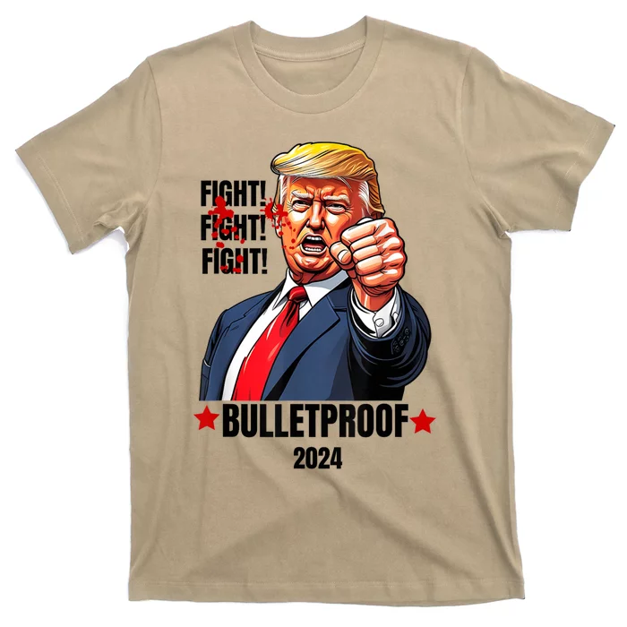 Trump Shot Bulletproof Bloody Ear Bleeding Butler Pa Trump T-Shirt