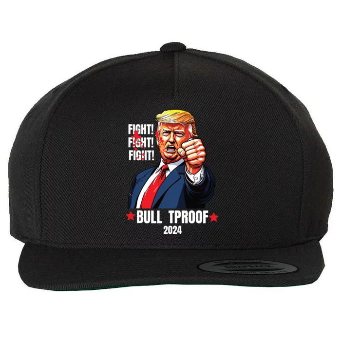 Trump Shot Bulletproof Bloody Ear Bleeding Butler Pa Trump Wool Snapback Cap