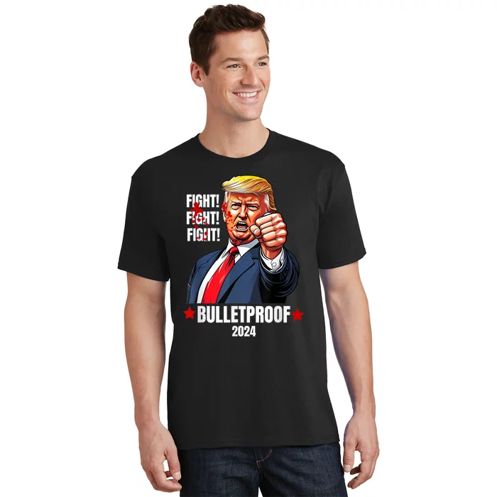 Trump Shot Bulletproof Bloody Ear Bleeding Butler Pa Trump T-Shirt