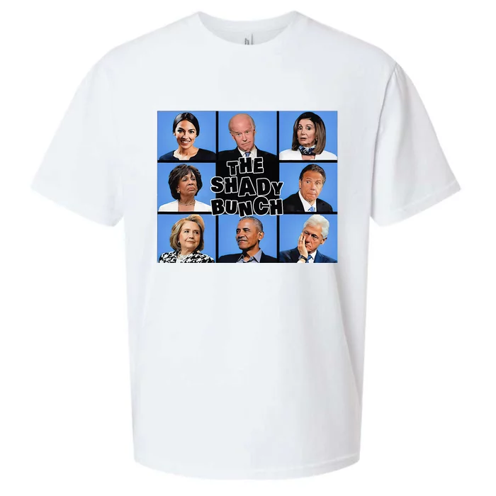 The Shady Bunch Funny Past Presidents Sueded Cloud Jersey T-Shirt