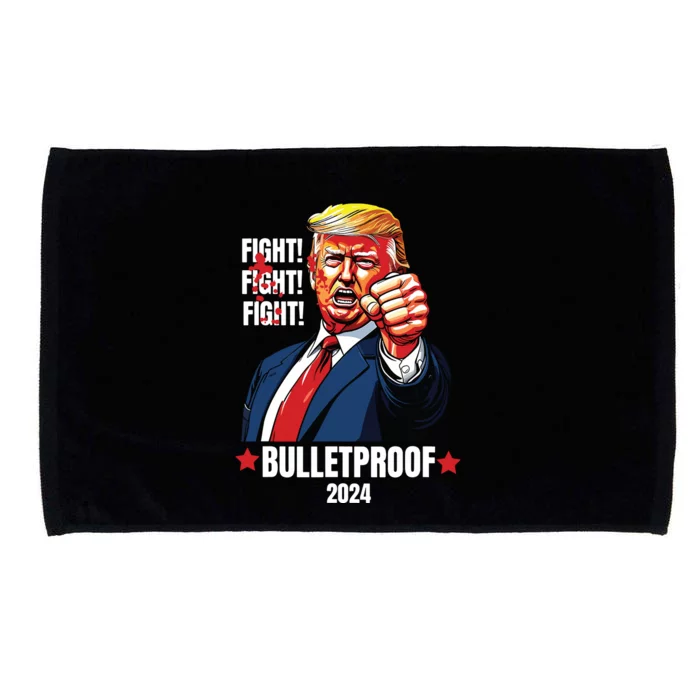 Trump Shot Bulletproof Bloody Ear Bleeding Butler Pa Trump Microfiber Hand Towel