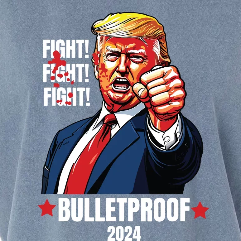 Trump Shot Bulletproof Bloody Ear Bleeding Butler Pa Trump Garment-Dyed Women's Muscle Tee