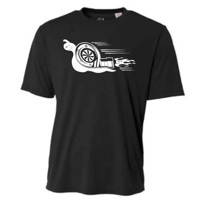 Turbo Snail Boosted Boost Turbro Cooling Performance Crew T-Shirt