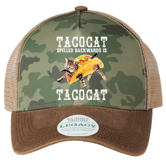 Tacocat Spelled Backward Is Taco Cat Legacy Tie Dye Trucker Hat