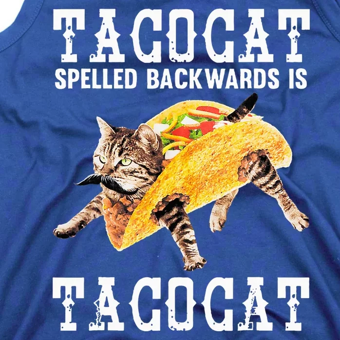 Tacocat Spelled Backward Is Taco Cat Tank Top