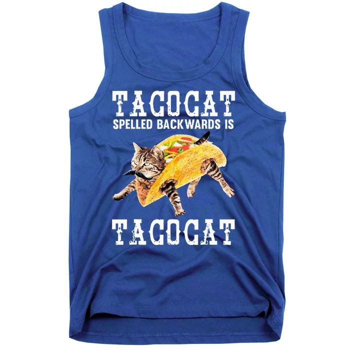 Tacocat Spelled Backward Is Taco Cat Tank Top