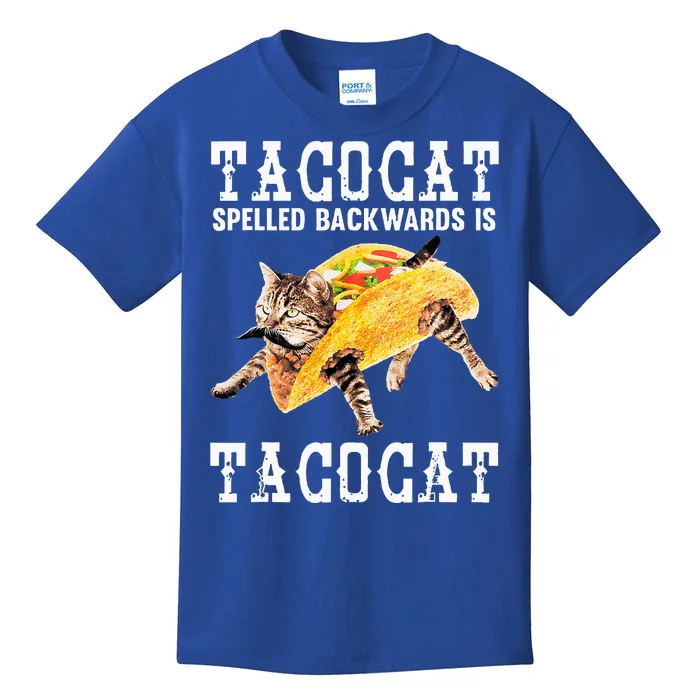 Tacocat Spelled Backward Is Taco Cat Kids T-Shirt