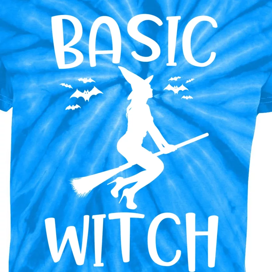 Trendy Saying Basic Witch Funny Halloween Party Holiday Gift Cute Gift Kids Tie-Dye T-Shirt