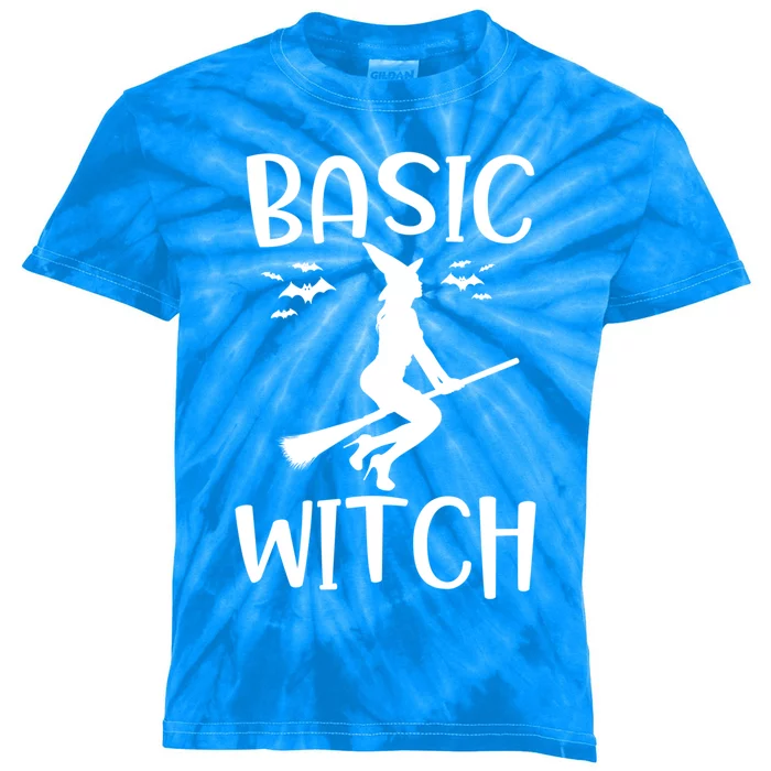 Trendy Saying Basic Witch Funny Halloween Party Holiday Gift Cute Gift Kids Tie-Dye T-Shirt