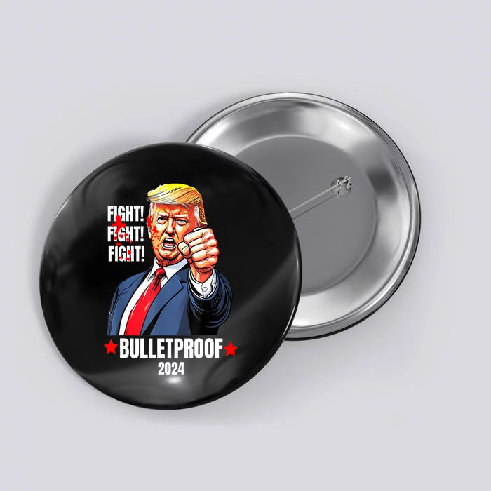 Trump Shot Bulletproof Bloody Ear Bleeding Butler Pa Trump Gift Button