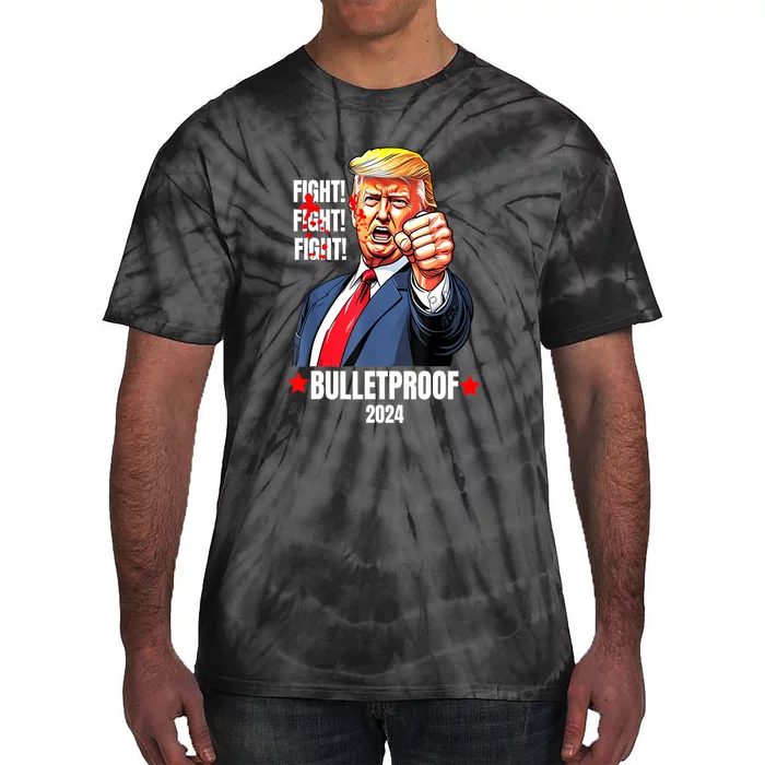 Trump Shot Bulletproof Bloody Ear Bleeding Butler Pa Trump Gift Tie-Dye T-Shirt