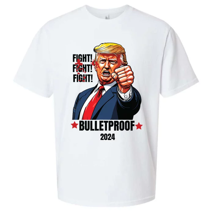 Trump Shot Bulletproof Bloody Ear Bleeding Butler Pa Trump Sueded Cloud Jersey T-Shirt