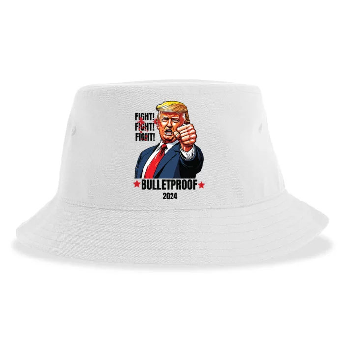 Trump Shot Bulletproof Bloody Ear Bleeding Butler Pa Trump Sustainable Bucket Hat