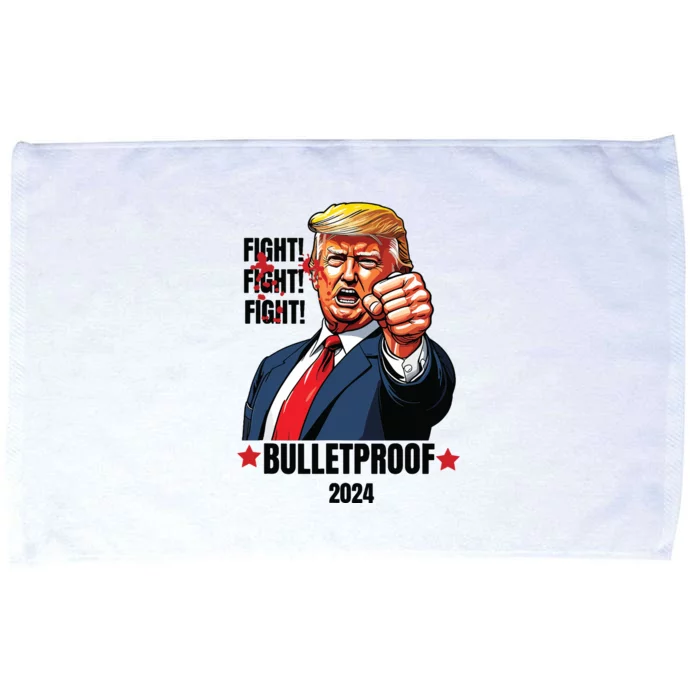 Trump Shot Bulletproof Bloody Ear Bleeding Butler Pa Trump Microfiber Hand Towel