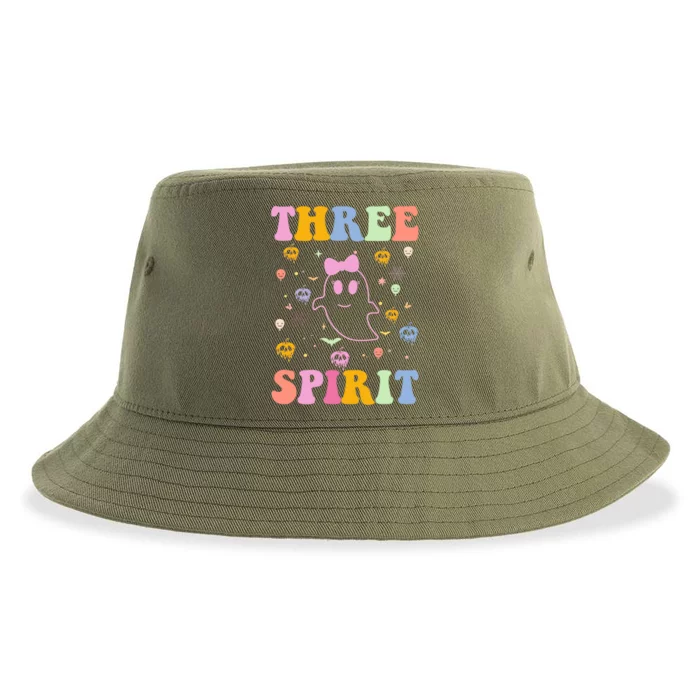 Three Spirit Birthday Decorations Halloween Themed 3Rd Bday Gift Sustainable Bucket Hat