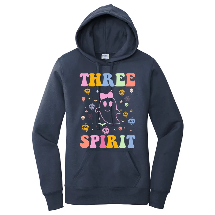 Three Spirit Birthday Decorations Halloween Themed 3Rd Bday Gift Women's Pullover Hoodie