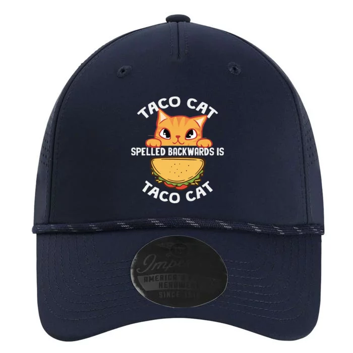 Tacocat Spelled Backward Is Tacocat Funny Cat Dad, Cat Mom Performance The Dyno Cap