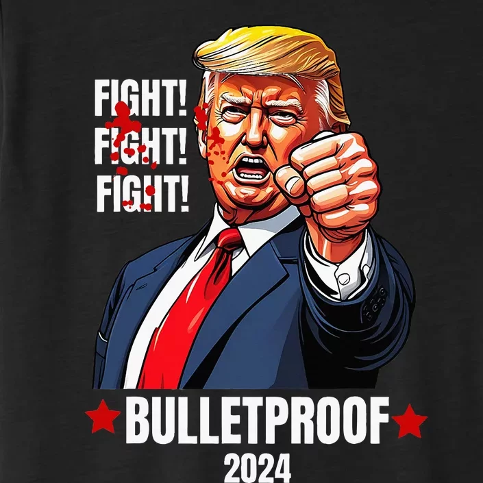 Trump Shot Bulletproof Bloody Ear Bleeding Butler Pa Trump ChromaSoft Performance T-Shirt