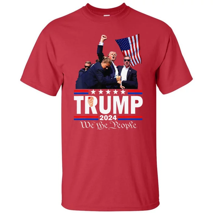 Trump Shot Bulletproof Bloody Ear Bleeding Butler Pa Trump Tall T-Shirt