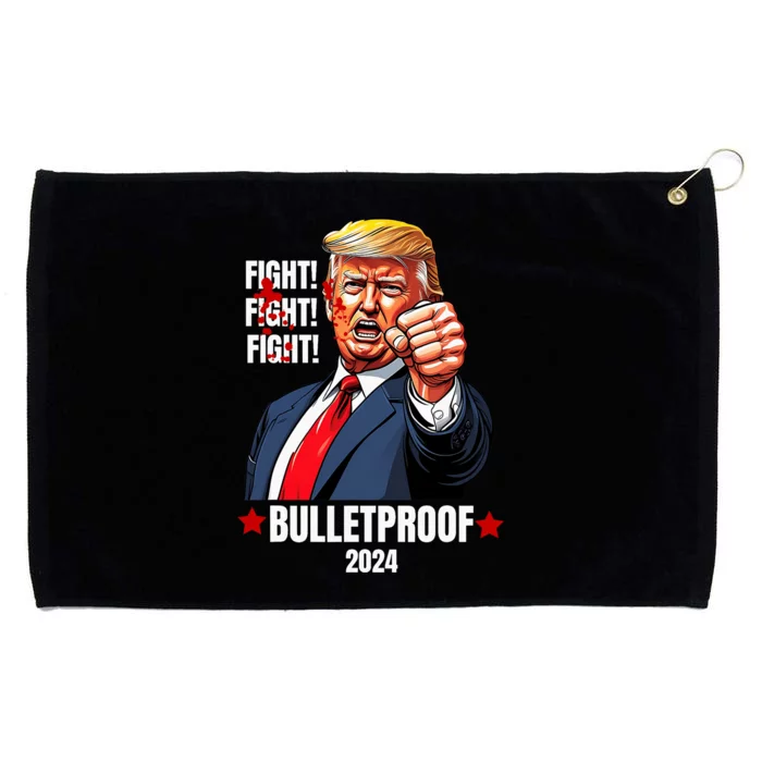 Trump Shot Bulletproof Bloody Ear Bleeding Butler Pa Trump Grommeted Golf Towel