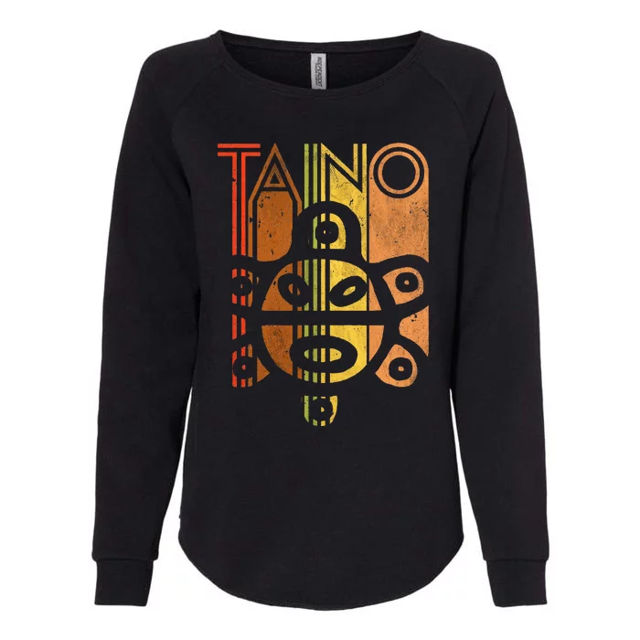 Taino Sun Boricua Vintage Taino Gift Of Puerto Rico Womens California Wash Sweatshirt