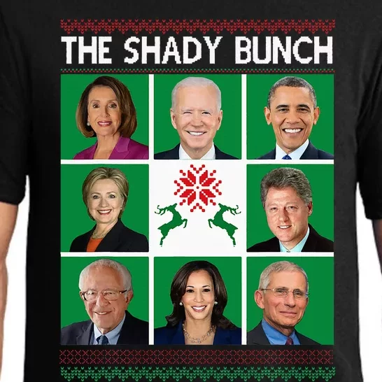 The Shady Bunch Pelosi Biden Obama Kamala Ugly Christmas Pajama Set