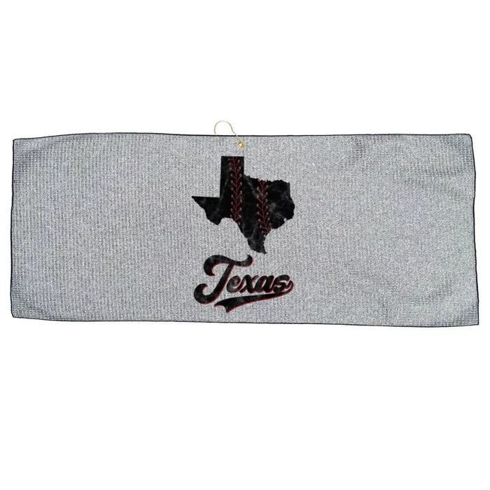 Texas State Baseball Lover Large Microfiber Waffle Golf Towel