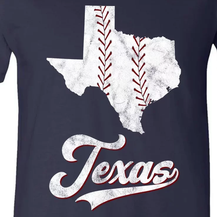 Texas State Baseball Lover V-Neck T-Shirt