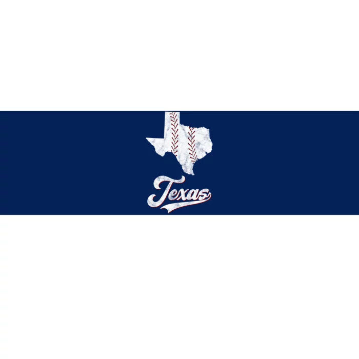 Texas State Baseball Lover Bumper Sticker