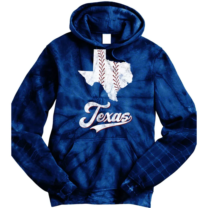 Texas State Baseball Lover Tie Dye Hoodie