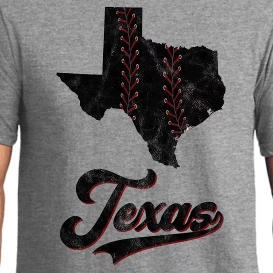 Texas State Baseball Lover Pajama Set