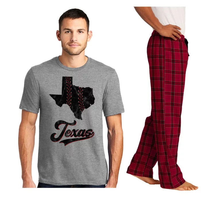 Texas State Baseball Lover Pajama Set