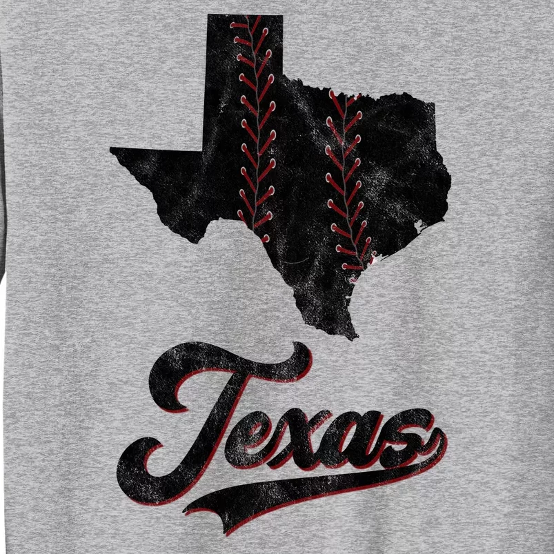 Texas State Baseball Lover Tall Sweatshirt