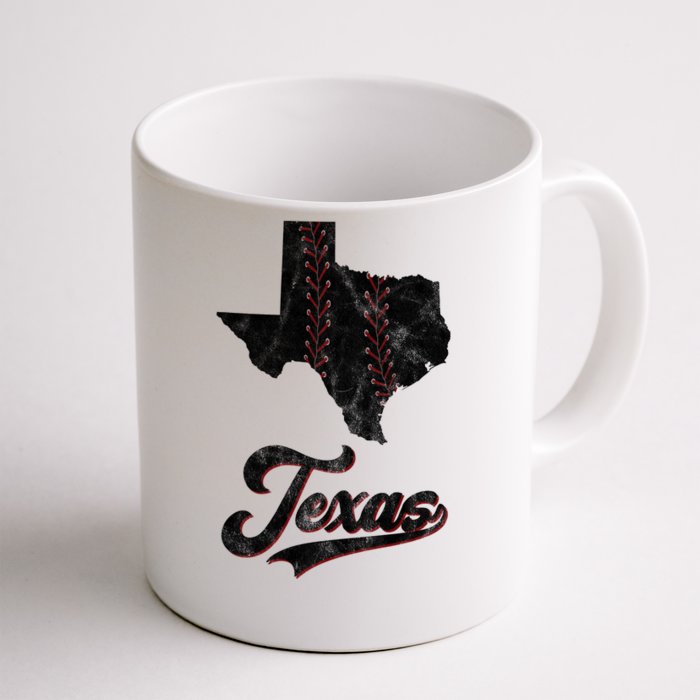 Texas State Baseball Lover Front & Back Coffee Mug