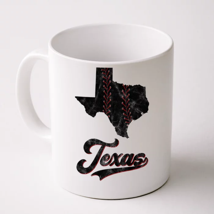 Texas State Baseball Lover Front & Back Coffee Mug