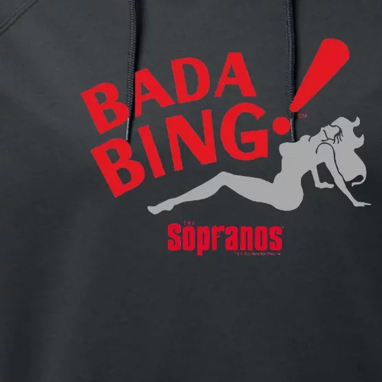 The Sopranos Bada Bing! Adult Performance Fleece Hoodie