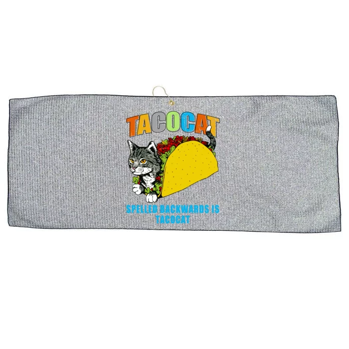 Tacocat Spelled Backwards Is Tacocat Large Microfiber Waffle Golf Towel