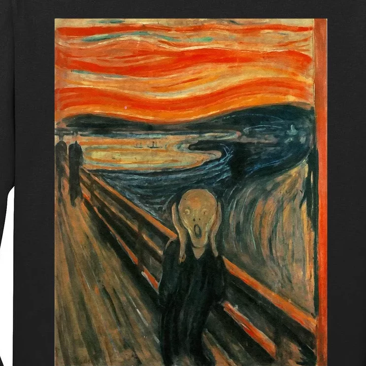 The Scream By Edvard Expressionism Munch Art Tall Long Sleeve T-Shirt