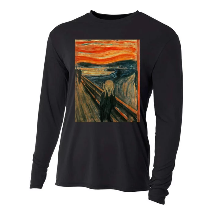 The Scream By Edvard Expressionism Munch Art Cooling Performance Long Sleeve Crew