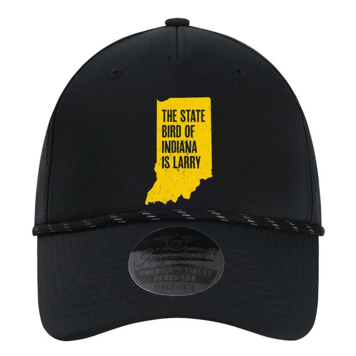 The State Bird Of Indiana Is Larry Funny Indiana Merch Performance The Dyno Cap