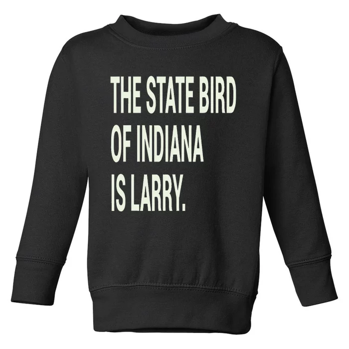 The State Bird Of Indiana Is Larry Toddler Sweatshirt