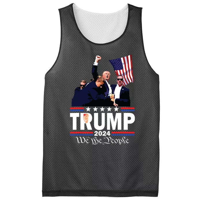 Trump Shot Bulletproof Bloody Ear Bleeding Butler Pa Trump Mesh Reversible Basketball Jersey Tank