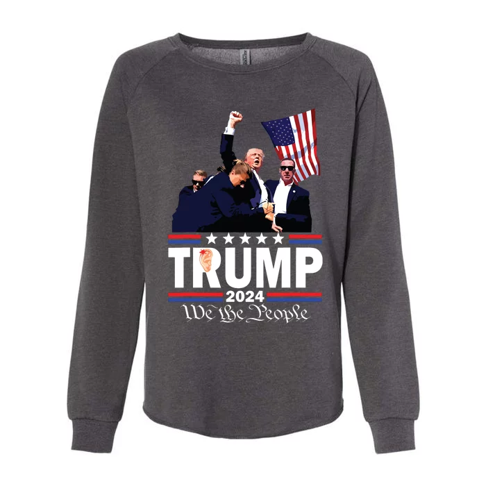 Trump Shot Bulletproof Bloody Ear Bleeding Butler Pa Trump Womens California Wash Sweatshirt