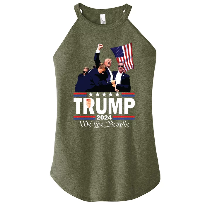 Trump Shot Bulletproof Bloody Ear Bleeding Butler Pa Trump Women’s Perfect Tri Rocker Tank