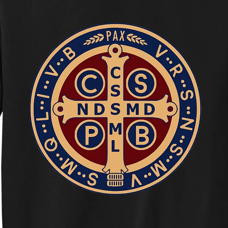 The Saint Benedict Medal Catholic Tall Sweatshirt