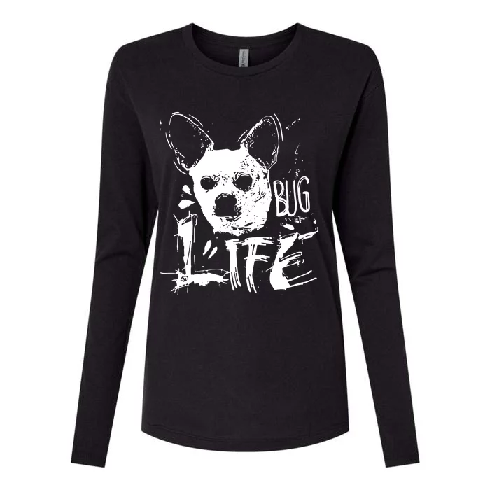 Tony Schiavone Bug Life Dog Womens Cotton Relaxed Long Sleeve T-Shirt