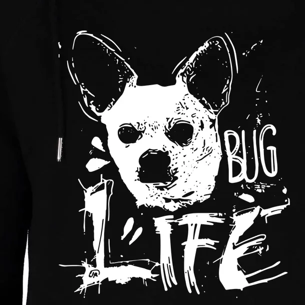 Tony Schiavone Bug Life Dog Womens Funnel Neck Pullover Hood