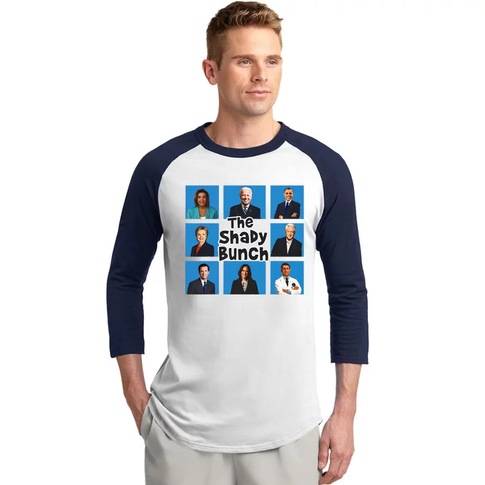 The Shady Bunch Funny Anti Joe Baseball Sleeve Shirt